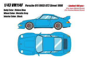 VISION 1/43 �|���V�F 911 (993) GT2 �X�g���[�g 1996 ���r�G���u���[ �����i�~�j�J�[ VM114F