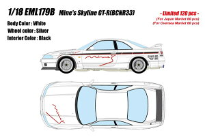 y2026N5\z@yz@EIDOLON 1/18 }CY XJCC GT-R (BCNR33) zCg i~jJ[ EML179B