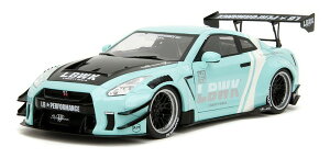 JADA TOYS 1/18 PINK SLIPS�V���[�Y �j�b�T�� GT-R (R35) Liberty Walk 2020 �^�C�v 2.0 �~���g�O���[�� �����i�_�C�L���X�g�~�j�J�[ JADA36382