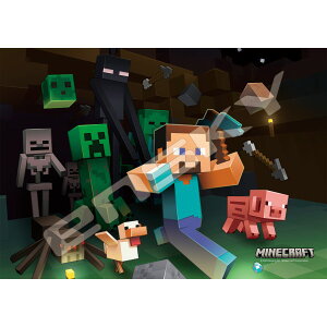 WO\[pY 208s[X MINECRAFT }CNtg }WJs[X -Cg- Hostile Mobs 18.2×25.7cm 208-ML11