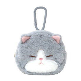 ぼうみたいなねこ　カラビナ付きミニポーチ　（ねずぼう）