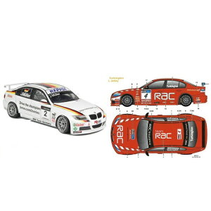 �v���b�c/NuNu 1/24 BMW 320si E90 2008 WTCC �u�����Y�n�b�` �E�B�i�[ 2009 BTCC �u�����Y�n�b�`GP �`�[�� RAC #4/#44 �f�J�[���t�� �v�����f�� PN24037SK3