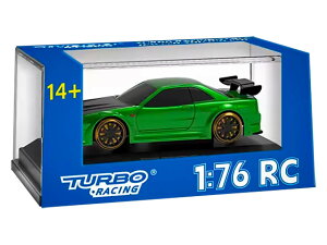 HiTEC TURBO RACING 1/76 C64 Green Drift Car v|X C64GS