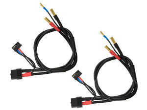 HiTEC XT60�ˊp�^���|�[�d�P�[�u��(���[���s�A��) �o�����X�R�[�h��̌^ 2�{���� HMJ464-2P