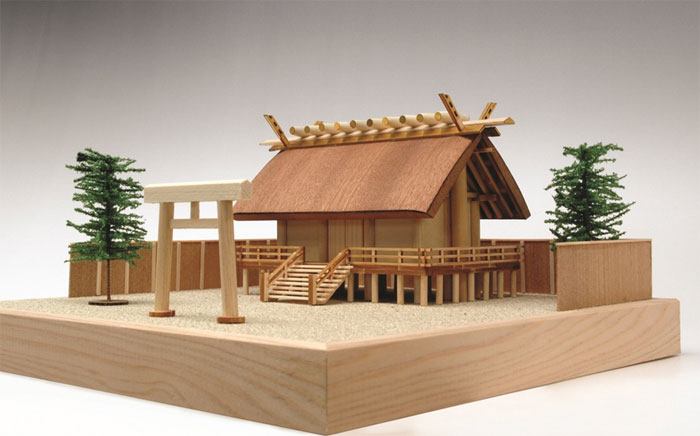 木製建築模型 1 贈答 150 神明造り ウッディジョー 倉 神社