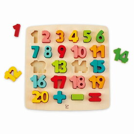 木のおもちゃ　数字のパズル E1550A　対象年齢3才から
