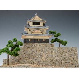 【送料無料】　ウッディジョー　木製建築模型　1/150　丸亀城　レーザーカット加工