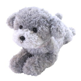 ひざわんこ トイプードル グレー ぬいぐるみ 犬 動物 アニマル 全長39cm　P-4152