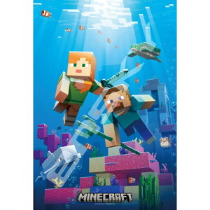 WO\[pY 300s[X A[gNX^WO\[pY MINECRAFT }CNtg Aquatic 26×38cm 300-AC052