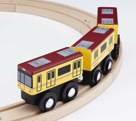 moku TRAIN　東京メトロ銀座線1000系 　3両セット　木製玩具 木製おもちゃ 木製レール