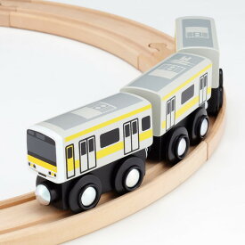 moku TRAIN　E231系 総武線　3両セット　木製玩具 木製おもちゃ 木製レール