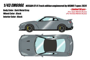 �y���������z�@EIDOLON 1/43 NISSAN GT-R Track edition engineered by NISMO T-spec 2024 �_�[�N���^���O���[ �����i�~�j�J�[ EM696E