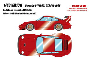 VISION 1/43 �|���V�F 911 (993) GT2 EVO 1998 �A���i���b�h���^���b�N �����i�~�j�J�[ VM131I