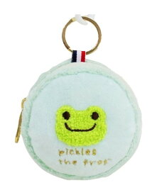 かえるのピクルス ピクルス パリ マカロン ミニポーチ グリーン 小物入れ　高さ約8cm