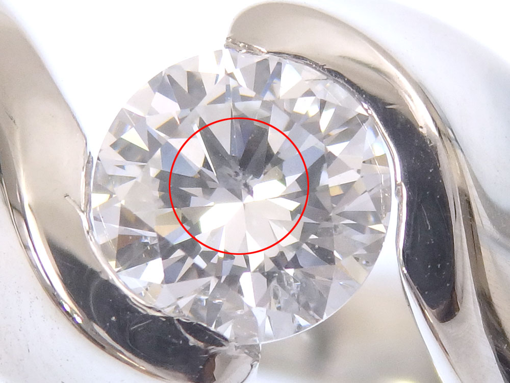  ダイヤモンド リング レディース Pt900 16号 0.514ct 8.7g プラチナ 指輪