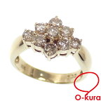 【中古】 ダイヤモンド リング レディース K18YG 11.5号 1.00ct 4.0g 指輪 18金 イエローゴールド 750