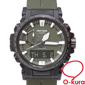 【中古】 カシオ 腕時計 プロトレック クライマーライン メンズ タフソーラー 樹脂 ステンレススチール ソフトウレタンバンド PRW-61Y-3JF 光充電式 電波時計 アナデジ クライマーライン