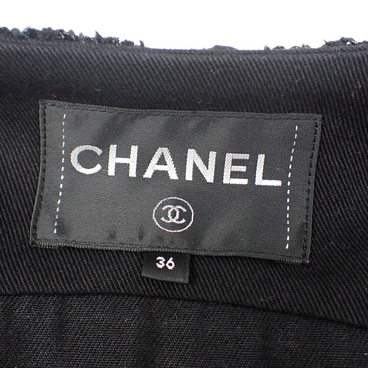 楽天市場】【中古】 シャネル ジャケット レディース ノーカラー 長袖  