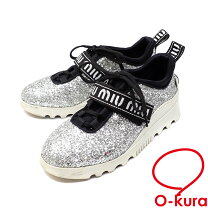 楽天市場】miumiu ビジュー スニーカーの通販