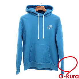 【中古】 ルイ・ヴィトン パーカー シグネチャー フーディ ウィズエンブロイダリー メンズ ブルー Lサイズ コットン プルオーバー RM222E IHN HNY56W 古着 アパレル トップス 洋服