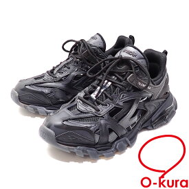 【中古】 バレンシアガ トラック2 オープン スニーカー メンズ ブラック 27.5cm 668823 W3CT1 1000 古着 アパレル 靴