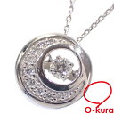 【中古】 フェスタリア ダイヤモンド ネックレス レディース Pt850 Pt900 0.160ct/0.10ct 4.6g プラチナ Wish upon a star