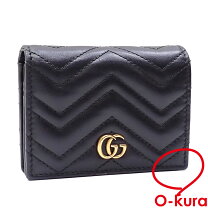 楽天市場】gucci ダブルg ggマーモント 二つ折り財布 レザーの通販 