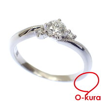 美品】PT1000 天然ダイヤリング 0.33ct 11号 プラチナ 高級 