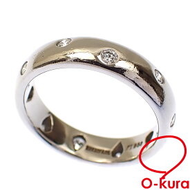 【中古】 ティファニー ダイヤモンド ドッツ リング レディース Pt950 7.5号 6.0g 指輪 プラチナ