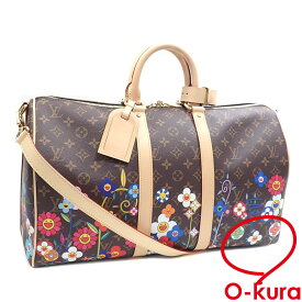 【中古】 ルイ・ヴィトン × 村上隆 ボストンバッグ モノグラム LV×TM キーポル・バンドリエール 45 レディース M13869 日本限定 20周年 2025AW スーパーフラット・ガーデン 2WAY ハンド ショルダー 肩掛け
