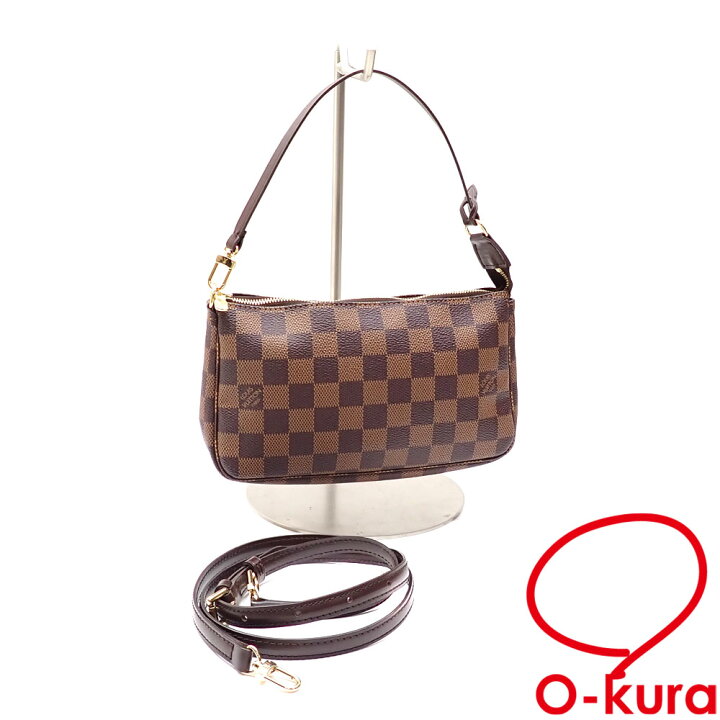 楽天市場】【中古】 ルイ・ヴィトン アクセサリーポーチ ダミエエベヌ 