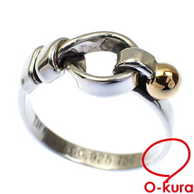 【中古】 ティファニー ノット リング レディース SV925 K18YG 11号 2.5g 指輪 シルバー 750 18金 イエローゴールド