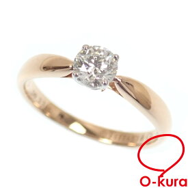 【中古】 ティファニー ソリティア ダイヤモンド リング レディース K18PG Pt950 6.5号 0.33ct 2.1g 指輪 750 18金 ピンクゴールド プラチナ