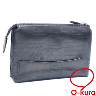 【中古】 ベルルッティ セカンドバッグ テルシオジップ ポーチ メンズ ブラック 黒 ヴェネチアレザー 革 …