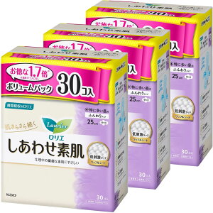 【3個セット】ナプキン 生理用品 羽つき ロリエ しあわせ素肌 30 35 羽つき 花王 ロリエ しあわせ素肌 生理用ナプキン 紙ナプキン 大容量 ナプキン 多い昼用 特に多い昼用 多い夜用 特に多い