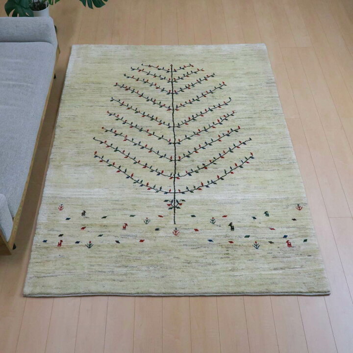 楽天市場】ギャッベ イラン製 リビングサイズ 239×173cm 手織り 天然 