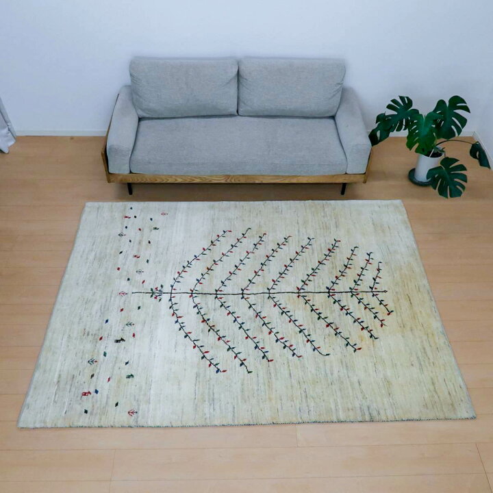 楽天市場】ギャッベ イラン製 リビングサイズ 239×173cm 手織り 天然 