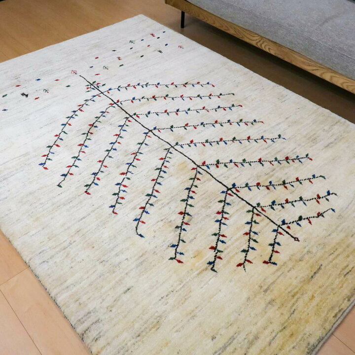 楽天市場】ギャッベ イラン製 リビングサイズ 239×173cm 手織り 天然 