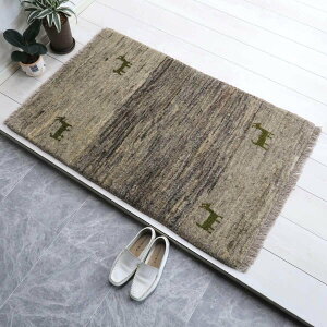 ギャッベ イラン製 リビングサイズ 116×75cm 手織り 天然 ウール100% 長方形 草木染 おしゃれ かわいい モダン ナチュラル 北欧 ラグ 絨毯 マット ラグマット ギャベ 床暖房対応 ホットカーペッ