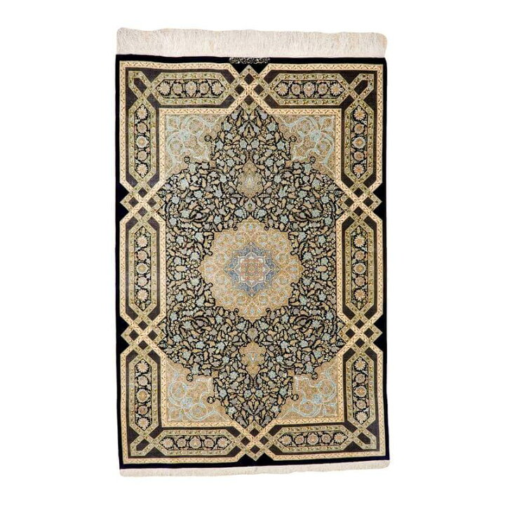 楽天市場】ペルシャ絨毯 イラン・クム産 シルク 100％ 203×134cm 有名 