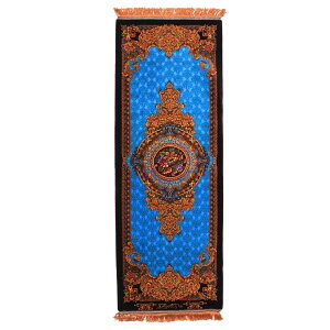 ペルシャ絨毯 イラン製 122×46cm 手織り 天然 シルク100% 長方形 草木染 高級 ナチュラル 北欧 ラグ 絨毯 マット ラグマット カーペット 床暖房対応 ホットカーペット対応 (FN-70317)