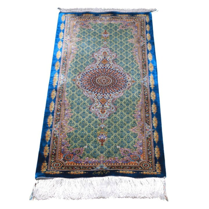 楽天市場】ペルシャ絨毯 イラン製 113×45cm 手織り 天然 シルク100 