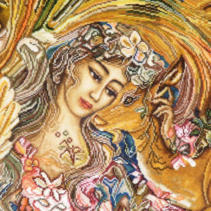 楽天市場】ペルシャ絨毯 イラン・タブリーズ 絵画 150×110cm（額縁込 