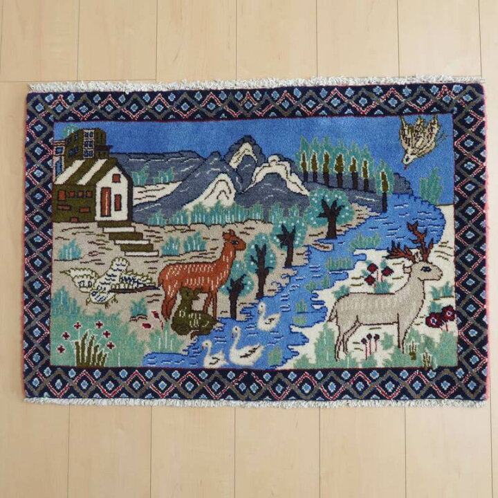 楽天市場】トライバルラグ／シラーズ／57×85cm 手織り ウール モダン 