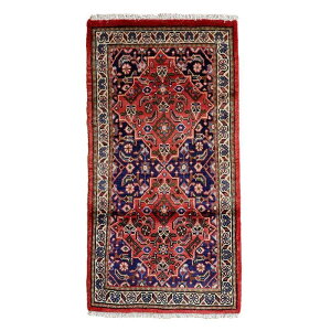 トライバルラグ/イラン・マハル/1970年代/ 117×62cm ウール おしゃれ モダン クラシック 玄関マット インテリア 床暖房 ホットカーペット対応 じゅうたん ラグ(品番:FS-22064)