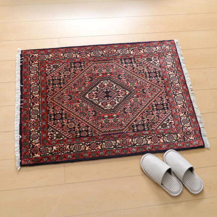 楽天市場】高級ペルシャ絨毯 イラン・ビジャー 100×73cm 手織り ウール 