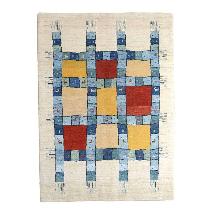 楽天市場】ギャッベ カシュクリ イラン製 200×144cm 手織り 最高級 