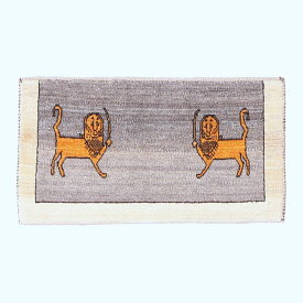 ギャッベ イラン製 リビングサイズ 129×80cm 手織り 天然 ウール100% 長方形 草木染 おしゃれ かわいい モダン ナチュラル 北欧 ラグ 絨毯 マット ラグマット カーペット ギャベ 床暖房対応 ホットカーペット対応 （HS-70102）