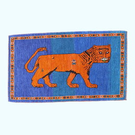 ギャッベ イラン製 リビングサイズ 118×66cm 手織り 天然 ウール100% 長方形 草木染 おしゃれ かわいい モダン ナチュラル 北欧 ラグ 絨毯 マット ラグマット カーペット ギャベ 床暖房対応 ホットカーペット対応 （HS-70111）