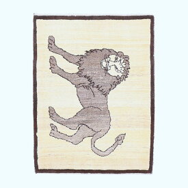 ギャッベ イラン製 リビングサイズ 112×75cm 手織り 天然 ウール100% 長方形 草木染 おしゃれ かわいい モダン ナチュラル 北欧 ラグ 絨毯 マット ラグマット カーペット ギャベ 床暖房対応 ホットカーペット対応 （HS-70122）